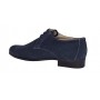 Pantofi barbati eleganti din piele naturala intoarsa bleumarin P34BLMVEL